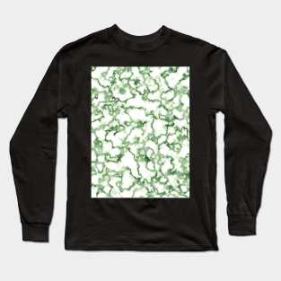 green marble, marble Long Sleeve T-Shirt